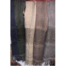 STUNNING DESIGNER SCARFS LACE AND GOLD PEARL WITH LACE TASSELS