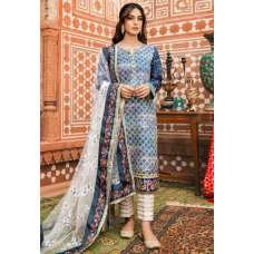Blue Depths Pakistani Designer Lawn Suit
