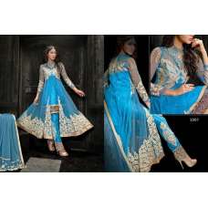 Princess Simayaa 1007 Blue Wedding Wear Anarkali Dress