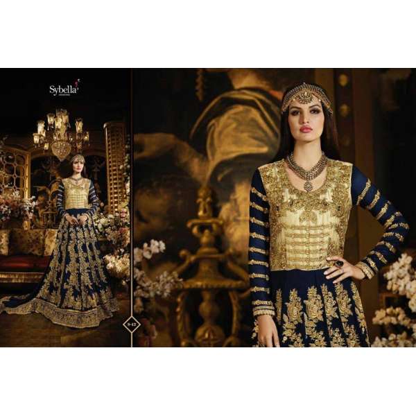 S42 BLUE BLOSSOM SYBELLA DESIGNER LEHENGA DRESS