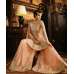 S-63 PEACH SYBELLA ANGELLIQUE WEDDING WEAR DRESS