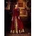RED AND GOLD PREMIUM SILK EMBROIDERED LENGHA 