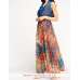 Contrast Floral Maxi Bolero Dress