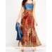 Contrast Floral Maxi Bolero Dress