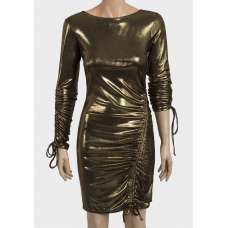 Gold Shimmer Party Dress
