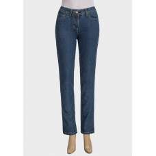 Ladies Designer Straight Cut 5-Pocket Denim Jeans