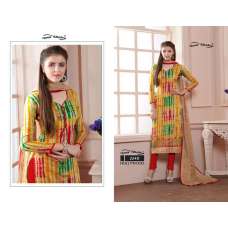 ZYC2240 YELLOW AND RED HOLLYWOOD YOUR CHOICE PRINTED COTTON SALWAR KAMEEZ