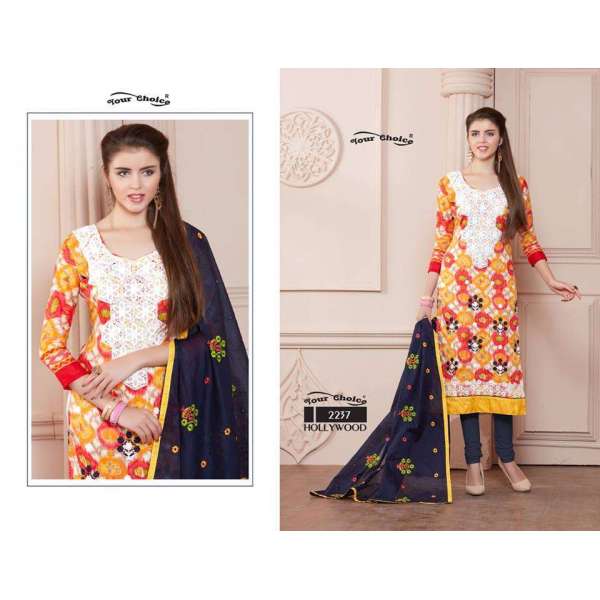 ZYC2237 HOLLYWOOD YOUR CHOICE PRINTED COTTON SALWAR KAMEEZ
