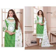 ZYC2244 GREEN AND WHITE HOLLYWOOD YOUR CHOICE PRINTED COTTON SALWAR KAMEEZ