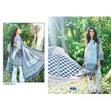Blue Printed Pakistani Suit Cotton Summer Dress