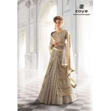 Lilac Grey Zoya Wedding  Lengha Outfit