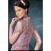 PURPLE NET SILK SIDE SLIT INDIAN WEDDING DRESS