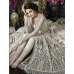 White Net Anarkali Gown Indian Ethnic Wedding Dress