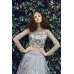 Gorgeous Grey Pakistani Designer Lehenga Bridal Dress