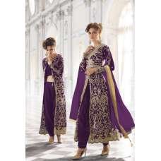 Purple Indian Designer Anarkali Suit