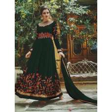 Green Indian Ethnic Designer Party Wear Gown