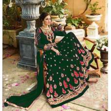 Dark Green Fancy Wedding Gown