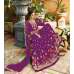 PURPLE EMBROIDERED EVENING AND WEDDING WEAR ANARKALI GOWN